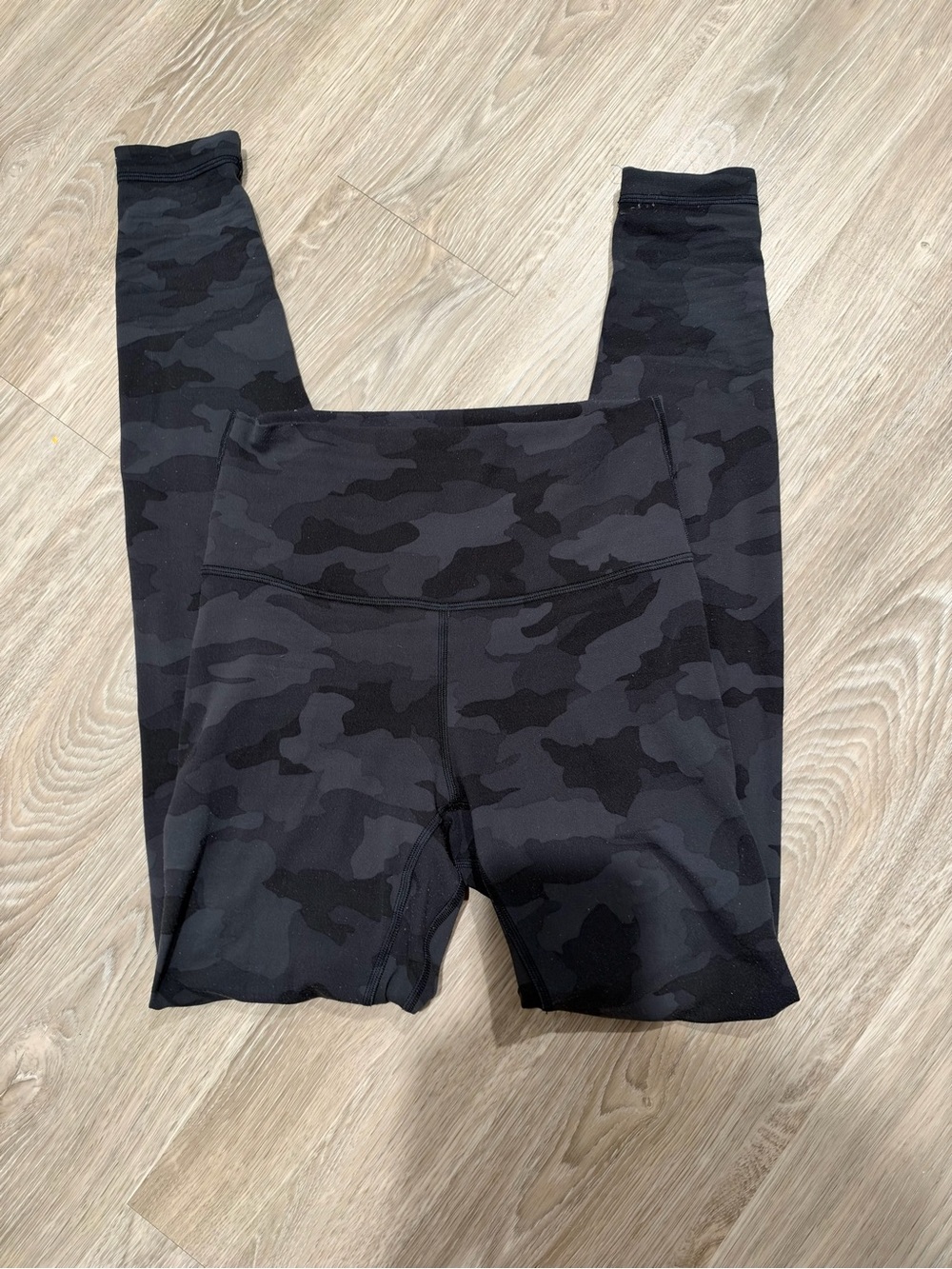 lululemon athletica Black & Charcoal Camo High-Rise Leggings